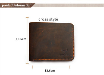 Retro Business Men’s Short Wallet