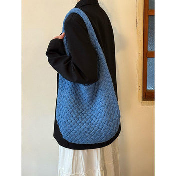 Knitted Beach Tote Bag