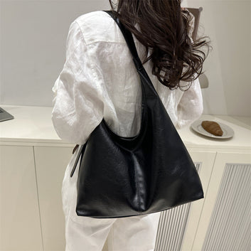 Large Capacity PU Leather Shoulder Tote Bag