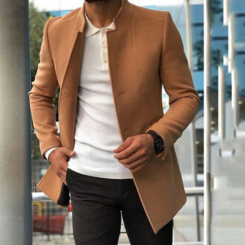 Men’s Slim Single-Breasted Coat
